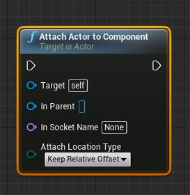 Attach Actor to Component